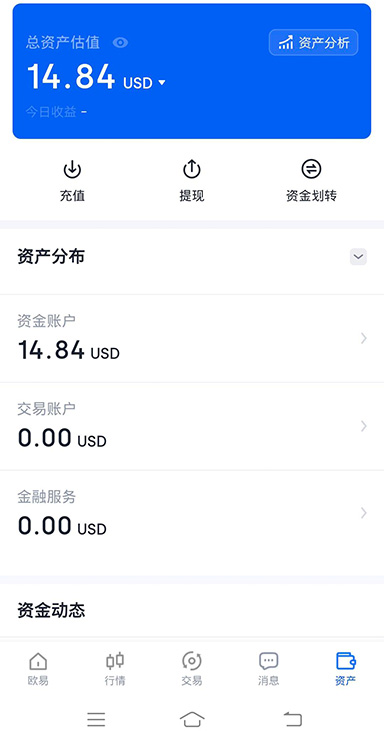 行情订阅界面